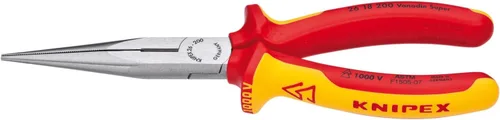 Vista 2 de KNIPEX Herramientas - Alicates de punta larga con cortador, 1000 V aislados (2618200SBA), amarillo