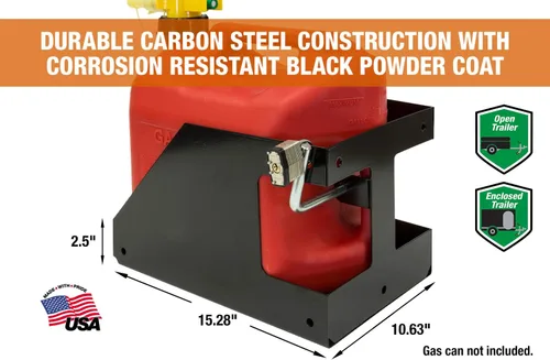 Vista 2 de Buyers Products LT32 - Soporte para contenedores de gas para remolques abiertos y cerrados, fabricado en los Estados Unidos, equipo de cuidado