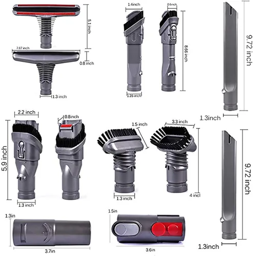 Vista 6 de Kit de herramientas de repuesto para Dyson V11 V10 V8 Absolute/V8 Animal/V7 V6, DC59, DC45, DC35 Accesorios para aspiradora sin cable