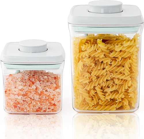 Vista 7 de Mini Envase de Snacks - 0.3 Qt Contenedores de Almacenamiento de Alimentos Pop, Contenedores de Alimentos Pequeños Libres de BPA con Tapas, Envases