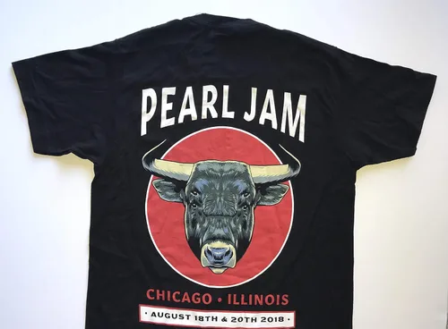 Vista 4 de Pearl Jam chicago t shirt wrigley field small bulls 2018 tour 8/18 8/20 shows