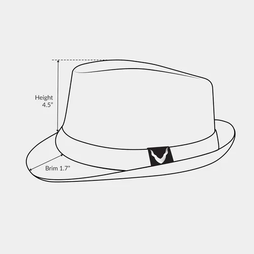 Vista 7 de The Hat Depot Sombrero Fedora clásico ligero de malla suave y fresca, Negro