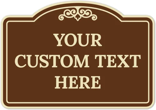Vista 24 de Letrero decorativo personalizado, letrero de metal personalizado para negocios, entrada, hogar, Airbnb, placa de puerta de oficina, fondo negro, 8 x