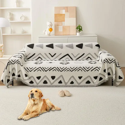 Vista 18 de HAOMAIJIA Funda de sofá antideslizante para sofá de 2 cojines, fundas de sofá seccionales lavables para perros y mascotas, protector de muebles