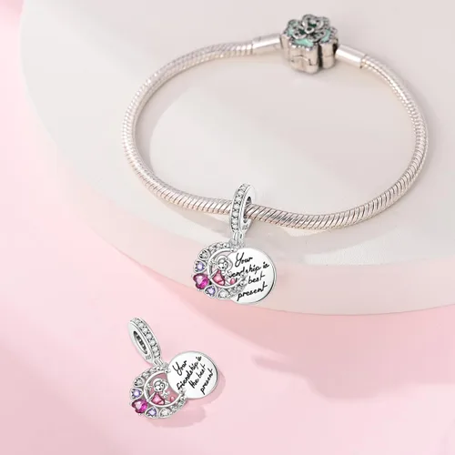 Vista 84 de KUNSIR Los abalorios se adaptan a pulseras Pandora para mujer, plata de ley 925, cuentas colgantes de joyería para niñas, dijes de feliz cumpleaños