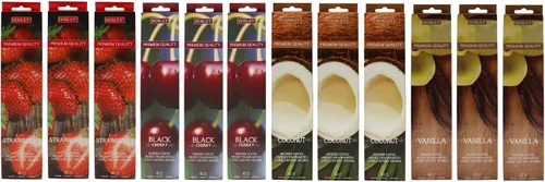 Vista 11 de Hosley Paquete de 480 varillas de incienso surtidas, 12 aromas, incluyendo Nag Champa, lavanda, sangre de dragón, bolsa de agarre, ideal