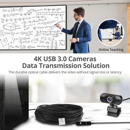 Vista 3 de SIIG Cable de extensión activo USB 3.0, 100 pies, 5 Gbps, CB-US0U11-S1
