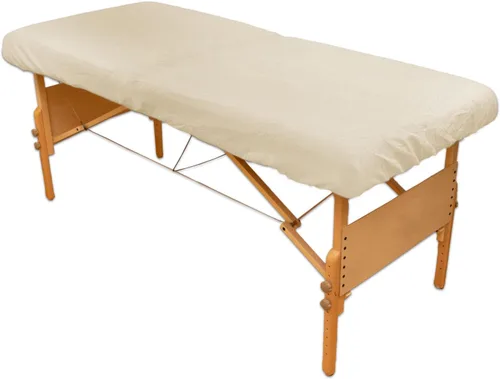 Vista 8 de Sábana bajera ajustable para camilla de masajes, cómoda, algodón, Azul, 1