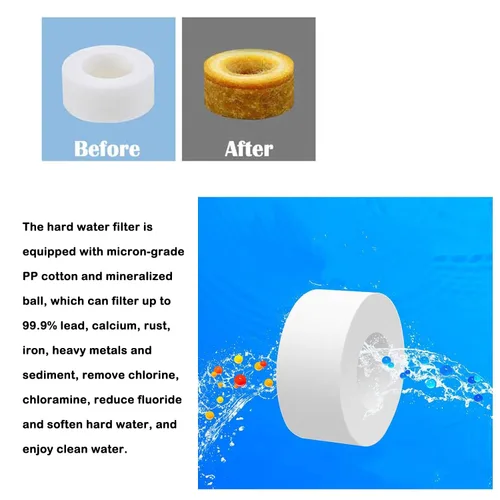 Vista 4 de Filtro de grifo giratorio de 360 grados, filtro de grifo de agua para fregadero, purificador de agua para cocina y baño, elimina metales pesados