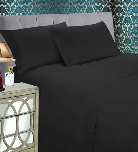 Vista 2 de Elegant Comfort Luxury Best, Soft and Coziest - Juego de ropa de cama de 4 piezas, 1500 hilos de microfibra de alta calidad hotelera, diseño
