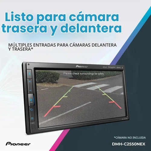 Vista 6 de Pioneer DMH-C2550NEX 6.8" pantalla táctil capacitiva chasis modular estéreo