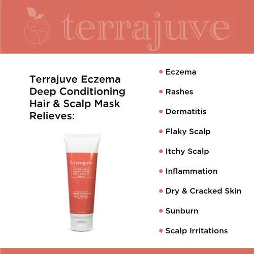 Vista 4 de Terrajuve Acondicionador de máscara de psoriasis para cabello y cuero cabelludo, hidratante natural, loción calmante para piel seca, picazón, roja