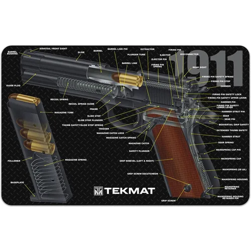 Vista 8 de TekMat 1911 Alfombrilla de limpieza para armas, color negro, talla única