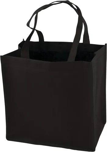 Vista 4 de True Bolsa de vino reutilizable con divisores, plegable 2 botellas para viajes, picnic, comestibles, camping, compras, negro, juego de 1