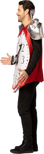 Vista 3 de Rasta Imposta Reloj despertador retro con campana, disfraz de Halloween, relojes vintage, novedosos y divertidos disfraces para hombres y mujeres