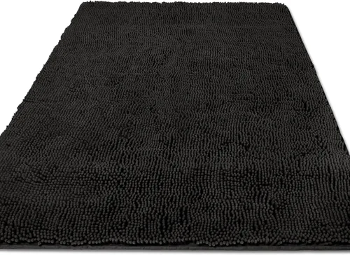 Vista 218 de Yeaban Alfombra de pasillo de baño de 24 x 72 pulgadas, antideslizante, alfombra de baño larga de felpilla gruesa, absorbente y lavable, alfombra