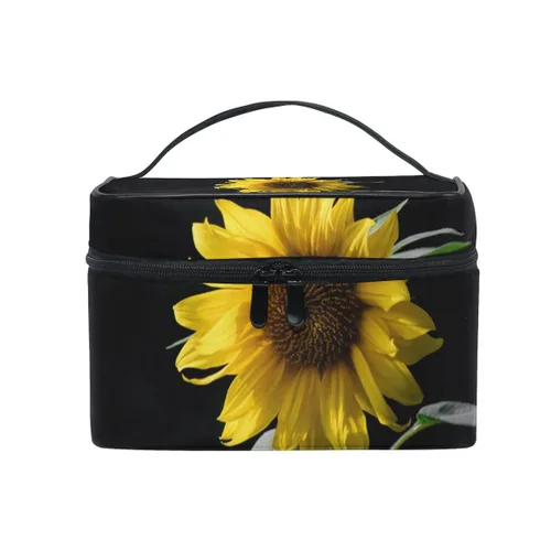 Vista 7 de senya Bolsas de maquillaje de viaje con cremallera, patrón de gatos negros, bolsa de cosméticos, bolsas de aseo y tren, bolsas de almacenamiento