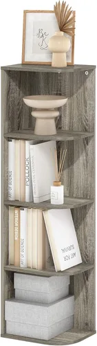 Vista 69 de Furinno PASIR - Estantería de libros de 2 niveles, estantería moderna de 9 x 12 x 21, estanterías abiertas para sala de estar, dormitorio, oficina