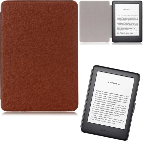 Vista 21 de Funda para Kindle (10ª generación 2019), piel sintética, delgada, ligera, con funda protectora inteligente de encendido y apagado automático