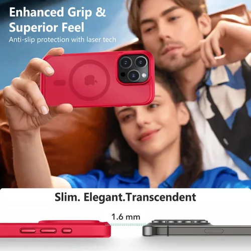 Vista 634 de MOCCA - Funda magnética resistente para iPhone XR de 6.1 pulgadas, compatible con MagSafe, funda con protección contra caídas de grado militar