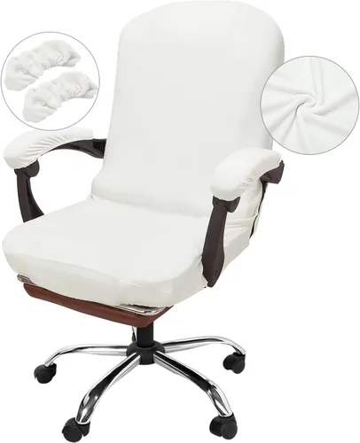 Vista 12 de NeColorLife Funda de asiento grande para silla de oficina de 19.7 a 26 pulgadas, funda elástica para sillas ejecutivas y de juegos, lavable