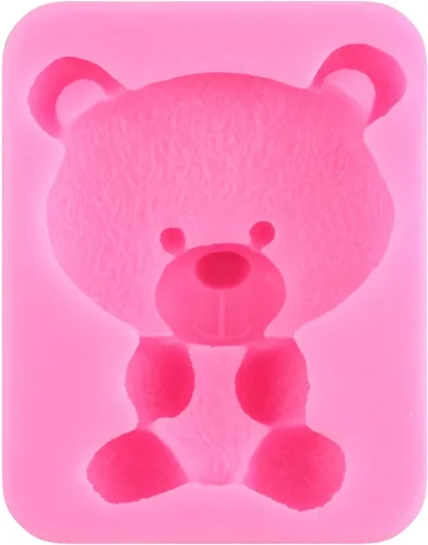 Vista 15 de ZiXiang - Molde de fondant de perlas de silicona para oso, juego de 5 Ball Pearl Semi Sphere Chocolate Molds Teddy Bear Cake Decorating Cupcake