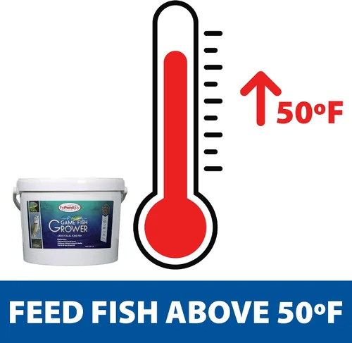Vista 7 de The Pond Guy Game Fish Grower - Alimento flotante de pellets, nutrición acuática completa para lubina, trucha y bagre en estanques y lagos de agua
