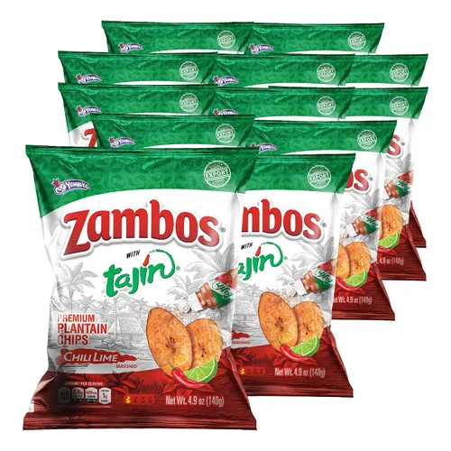 Vista 17 de Zambos Chile Limón Plátano Chips, 2.47 oz – Aperitivo crujiente, sin gluten – Sabor a lima chile audaz – (paquete de 8)