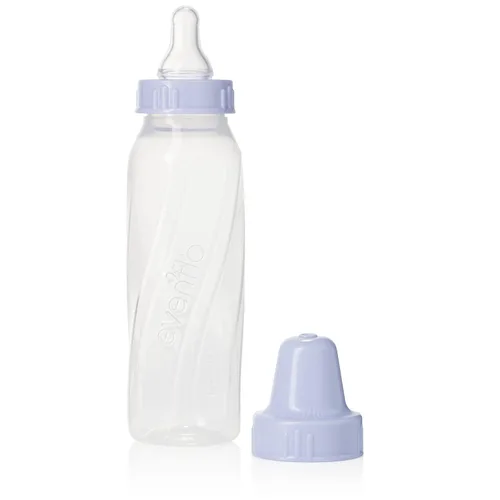 Vista 3 de Evenflo Botella transparente clásica sin BPA, 8 onzas