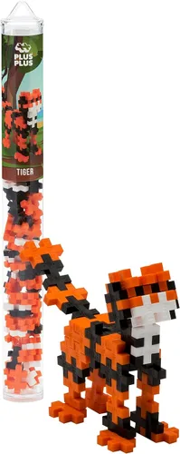 Vista 6 de Plus Plus Juego de bloques de construcción de figuras de animales 3D, 70 piezas de rompecabezas entrelazadas, divertidos juguetes de tallo