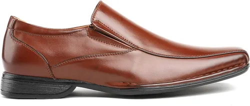Vista 2 de Bruno Marc - Mocasines Giorgio de vestir con forro de cuero para hombre