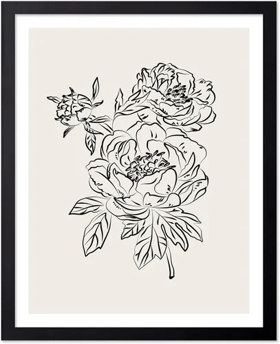 Vista 39 de Poster Master Póster Plumeria - Impresión de flores retro, arte floral, arte de flores tropicales, arte de línea - Arte de boceto - Arte abstracto