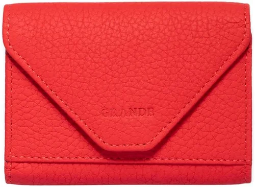 Vista 72 de grande Estuches para tarjetas 3639, Naranja, Tarjetero de cuero con cierre magnético, cartera pequeña de acordeón para mujer