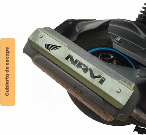 Vista 2 de Kit de carenado deportivo de motocicleta (3 piezas) para Honda Navi (verde militar)