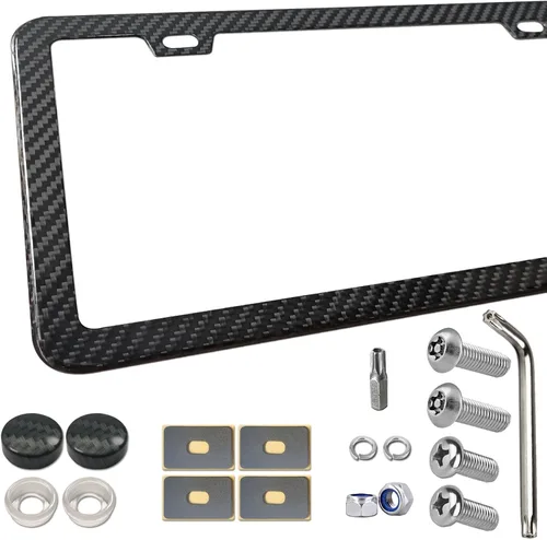 Vista 10 de BGGTMO Soporte de Soporte para Placa de Matrícula - Kit de Montaje de Placa de Matrícula Frontal, Adaptador de Montaje de Marco de Placa