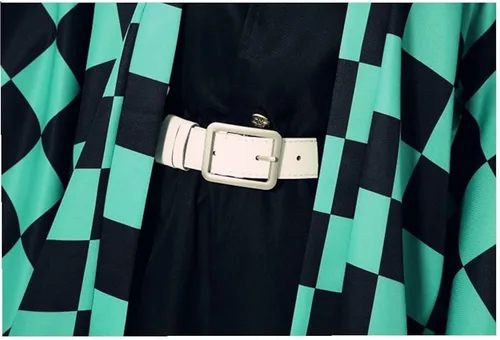 Vista 3 de ZHDTY Conjunto de disfraz de anime para cosplay con capa y kimono