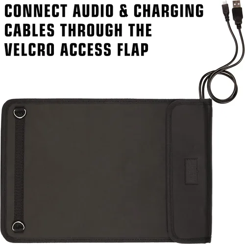 Vista 5 de USA GEAR Funda para tablet de 12 pulgadas, funda para tablet con diseño frontal abierto y correa de transporte, compatible con Microsoft Surface Pro