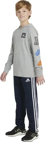 Vista 5 de adidas Boys' Long Sleeve Cotton Bos Logo Hooded T-Shirt