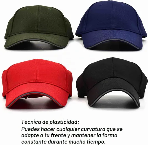 Vista 6 de TSSGBL M, L, XL, XXL, gorras de béisbol de corona estructuradas lisas de primera calidad para hombre, gorras ajustables en blanco con ala sándwich