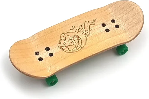 Vista 5 de SPITBOARDS 34mm x 96mm Juego Completo de Diapasón Profesional para Dedos Tablero de Madera Real Barras con Tuercas de Bloqueo y Bujes Ruedas