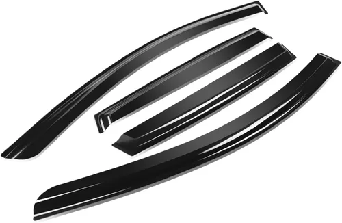 Vista 28 de Auto Dynasty 4 unidades de cinta en la visera de ventilación de ventana, deflector, protector de lluvia compatible con Nissan Maxima 2004-2008