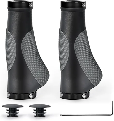 Vista 7 de Prunus Empuñaduras de goma ergonómicas antideslizantes para manillar MTB Bicycle Mountain