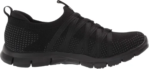Vista 6 de Skechers Tenis de novedad gratis y chic para mujer Negro 75 ancho