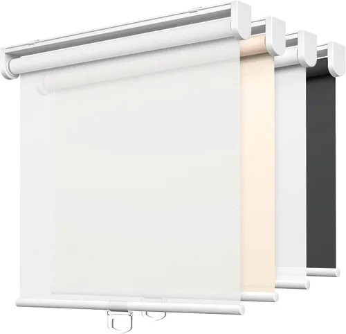 Vista 20 de LazBlinds - Persianas enrollables sin herramientas, sin taladro, sin cuerdas, para ventanas, protección UV, aislamiento térmico, filtro de luz