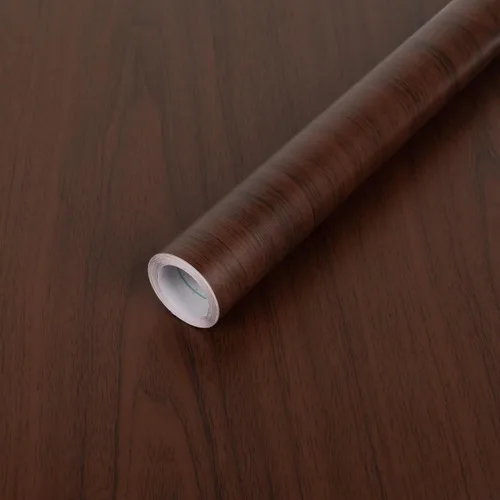 Vista 6 de Papel de contacto de madera azul oscuro despegar y pegar, papel tapiz engrosado sin rasgaduras, adhesivo de vinilo, autoadhesivo impermeable