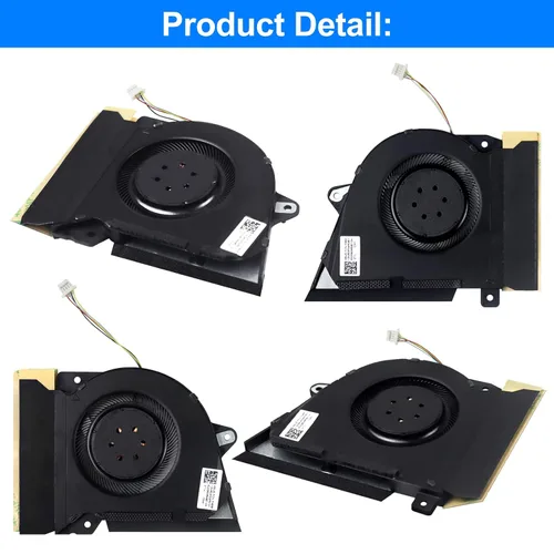 Vista 4 de Paquete de 2 ventiladores de refrigeración para ASUS Rog Zephyrus G14 GA401I GA401I GA401IV GA401IU GA401IH GA401IH GA401II DFSCK22105182H FMBB