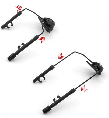Vista 3 de Kit de adaptador de riel táctico ARC compatible con auriculares Comtac III y cascos de riel Fast ARC/M-Lok/Team-Wendy2.0 (negro)