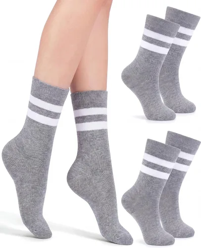 Vista 37 de Syhood Crew Stripe Socks Unisex Athletic Socks