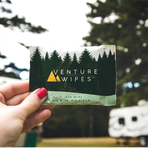 Vista 12 de Venture Wipes Toallitas corporales de aceite de árbol de té, toallitas de aventura para adultos, limpieza biodegradable con aloe y vitamina E