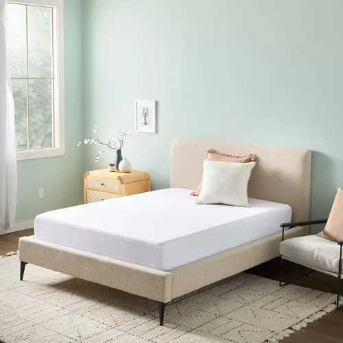 Vista 7 de Linenspa - Protector de almohada impermeable, sin vinilo, tamaño individual, liso, de 5 caras